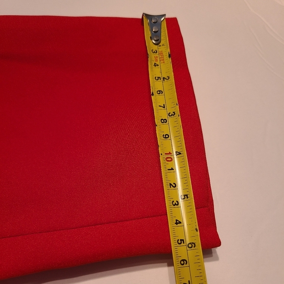 Lan Ting bride red  jumpsuit women's sz.XS Strapless - Picture 8 of 9